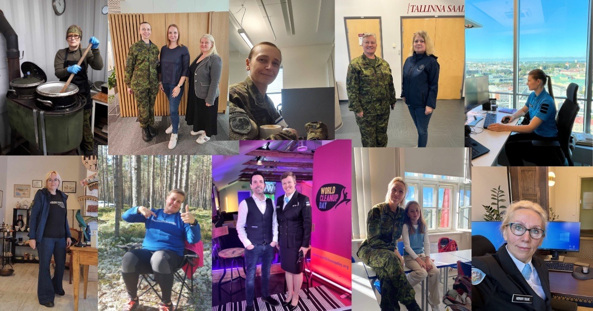 Tallinna ringkonna naiskodukaitsjad eelmise aasta vormikandmispäeval